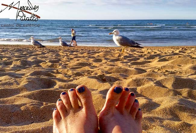 Pedicura en el centro de estética Mercedes Patallo de Gijón