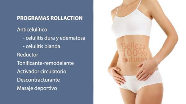 Programas del tratamiento anticelulitico Rollaction - Centro de Estética Mercedes Patallo Gijón